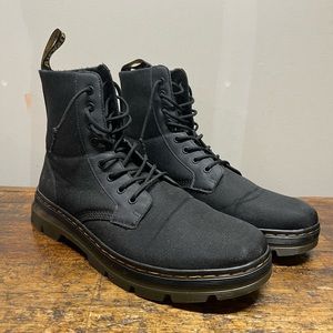 Dr. Marten’s Combs Black Canvas Boots